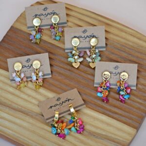 Arete Racimo Colores