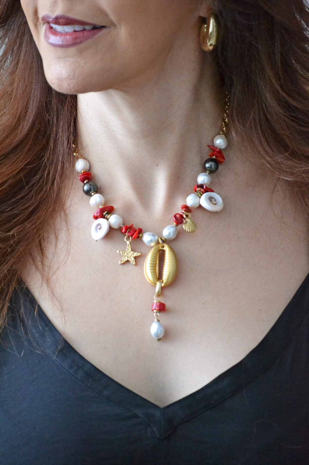 Cadena Perla & Coral