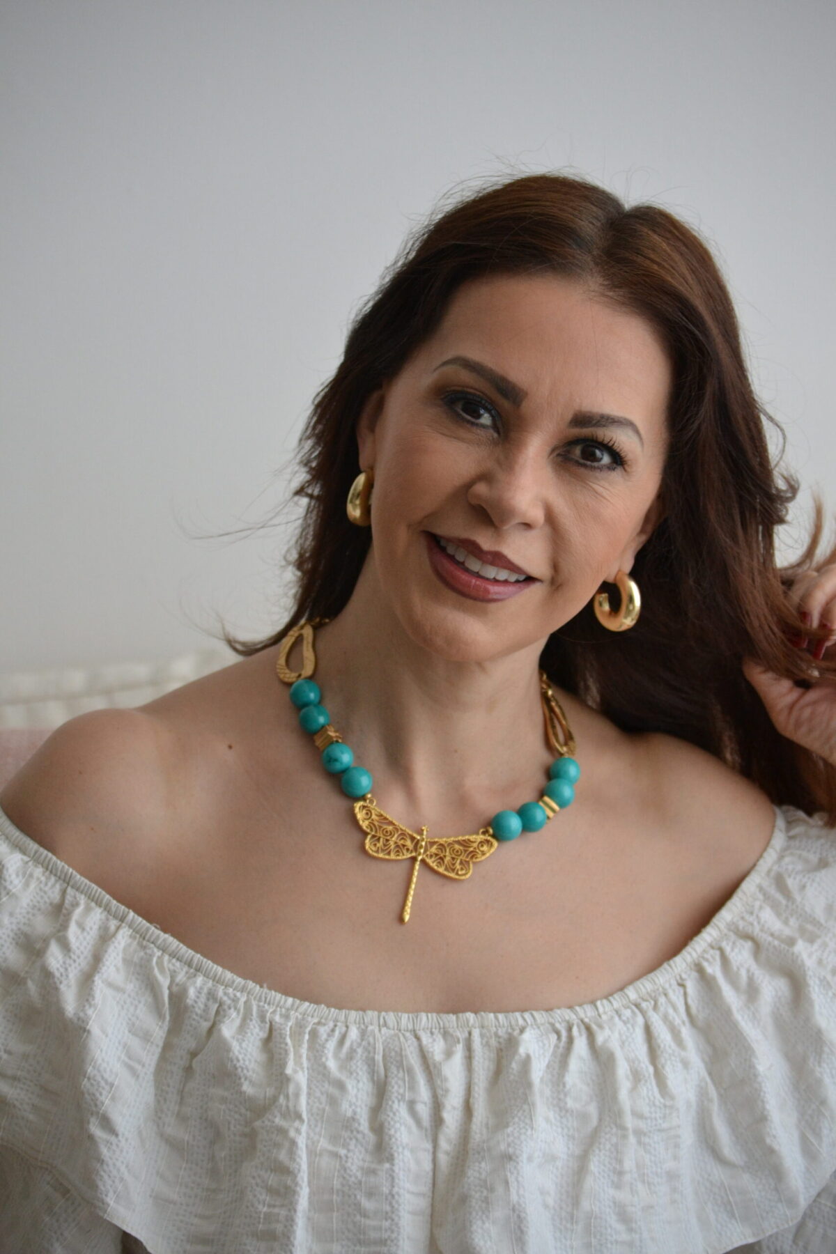 Cadena Turquesa & Libélula