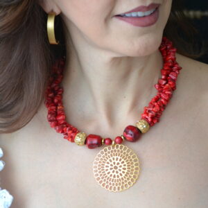 Collar Coral & Mándala