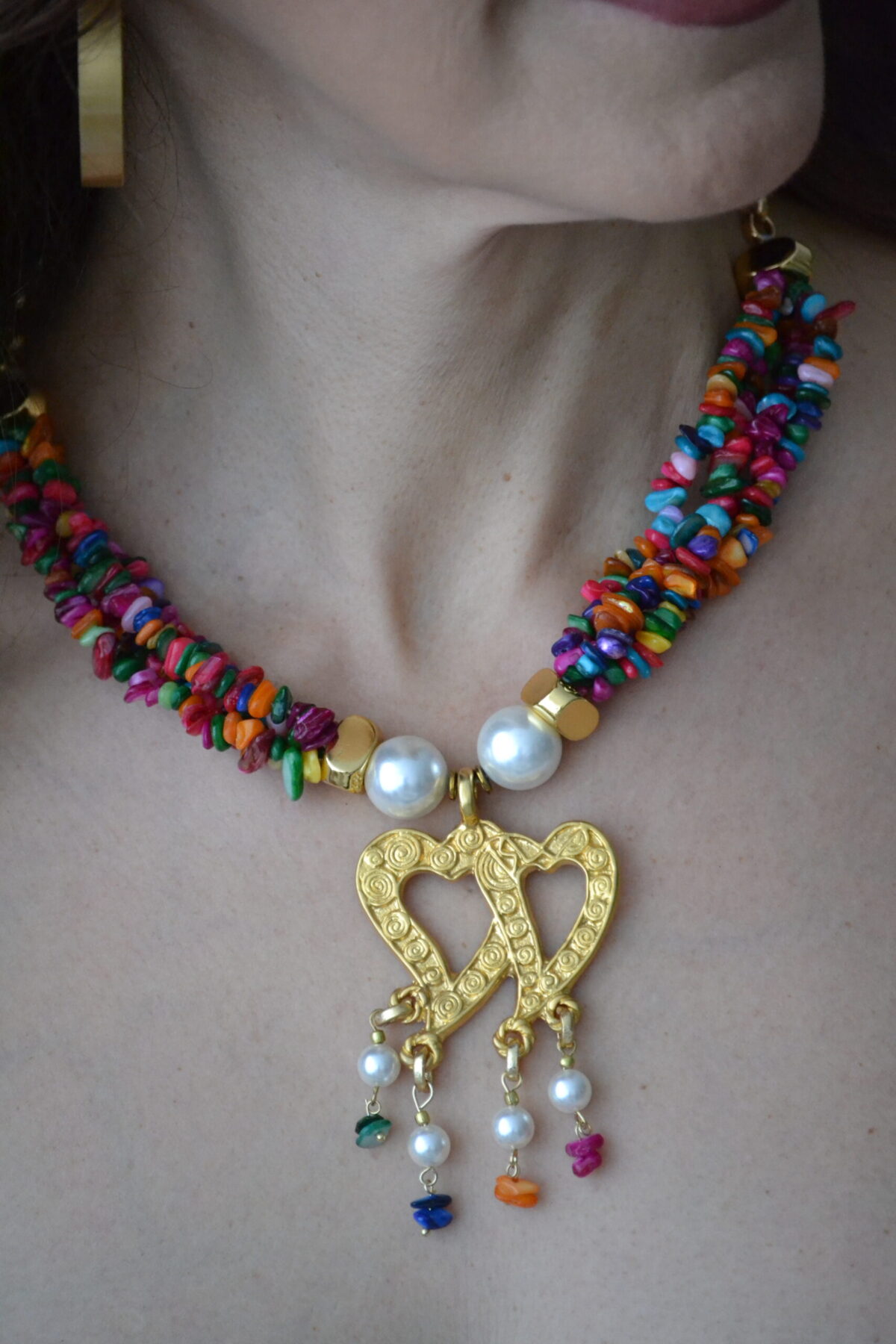 Collar Chip Colores & Corazones