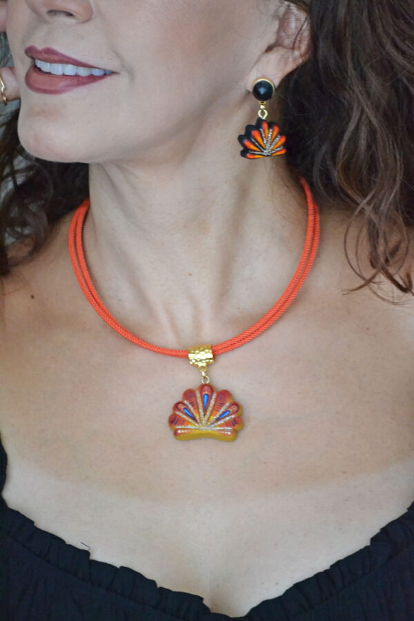 Gargantilla & Aretes Concha Marina - Imagen 6