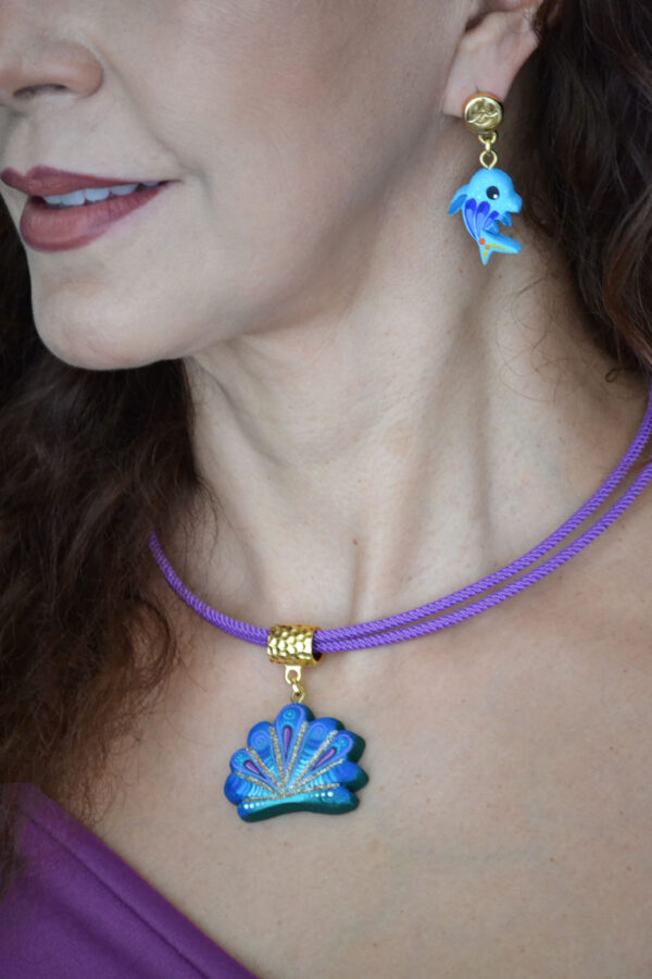 Gargantilla & Aretes Concha Marina - Imagen 7
