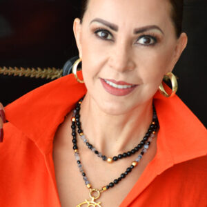 Collar Extra Largo Ágata Negro