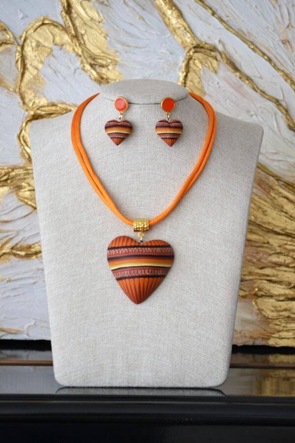 Gargantilla & Aretes Corazón Oaxaca - Imagen 4