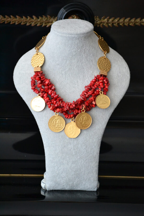 Collar Chip Coral & Monedas - Imagen 2