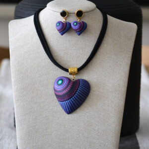 Gargantilla & Aretes Corazón Oaxaca