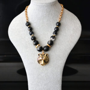 Cadena Ágata 14mm & Tigre