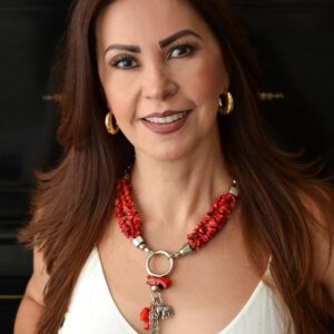 Collar Coral & Rodio