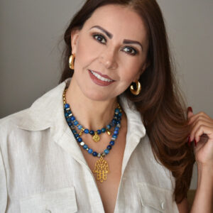 Collar Doble Ágata Blue