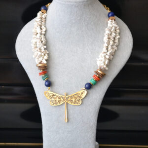 Collar Multipiedra & Libélula