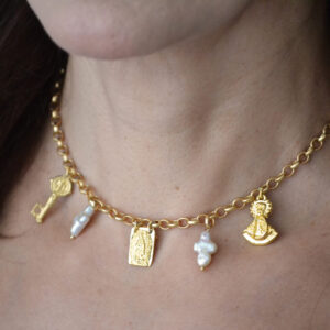 Cadena Perla Escapulario