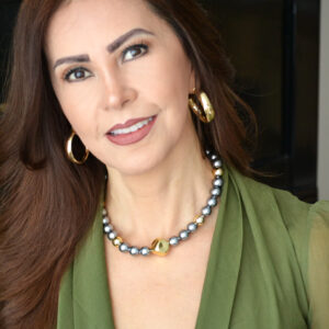 Collar Perla Gris & Acrílico Dor