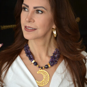 Collar Amatista & Luna