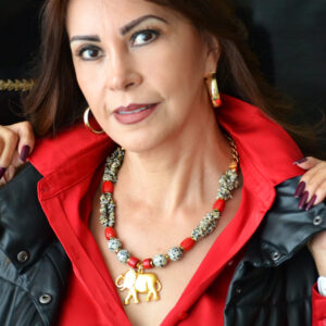 Collar Piedra Dálmata & Ganesha