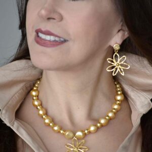 Collar Perla & Hematitas