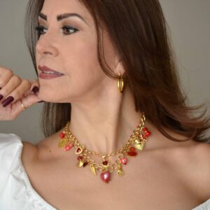 Cadena & Dijes Rojos