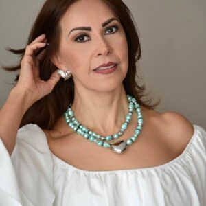 Collar Doble Perla & Rodio