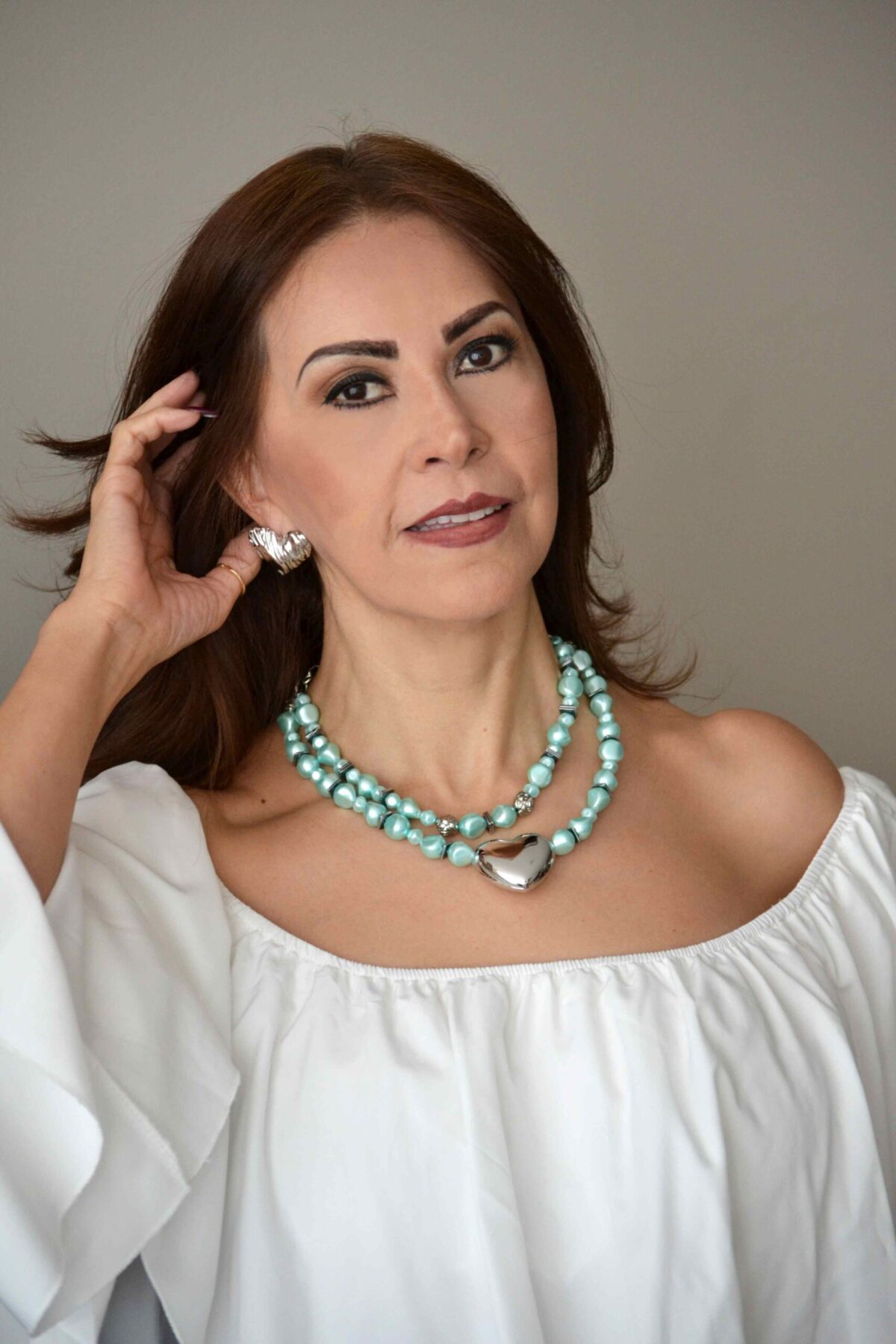 Collar Doble Perla & Rodio