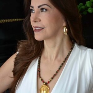 Collar Ojo de Tigre & Mascara
