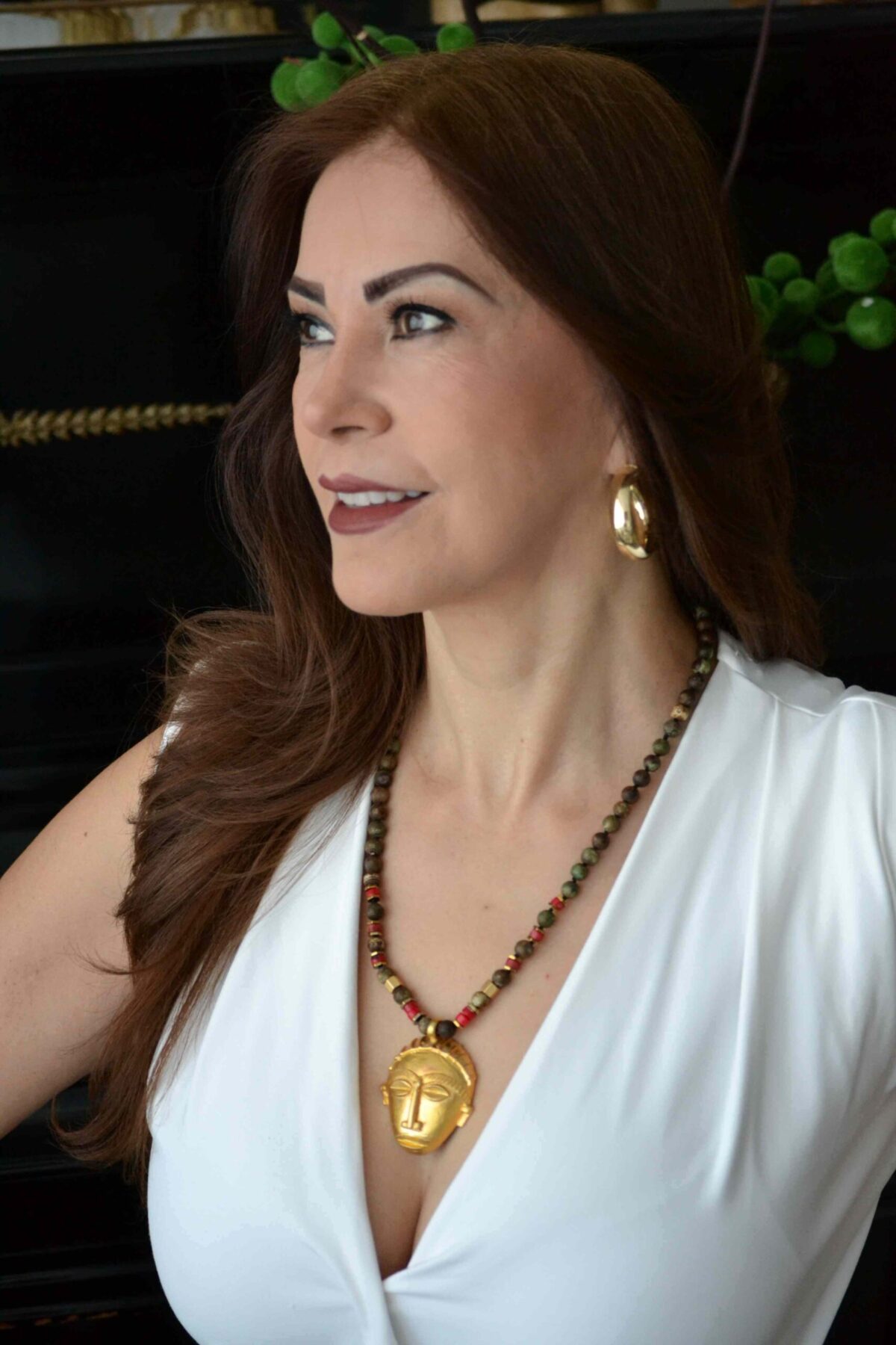 Collar Ojo de Tigre & Mascara
