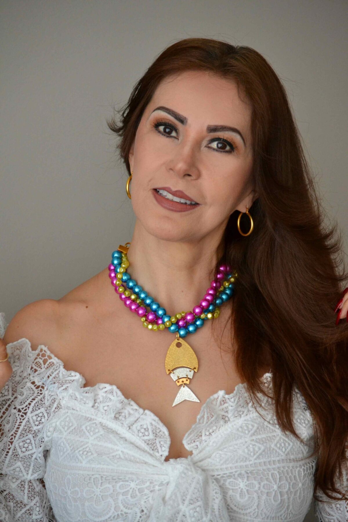 Collar Triple Perla & Dije