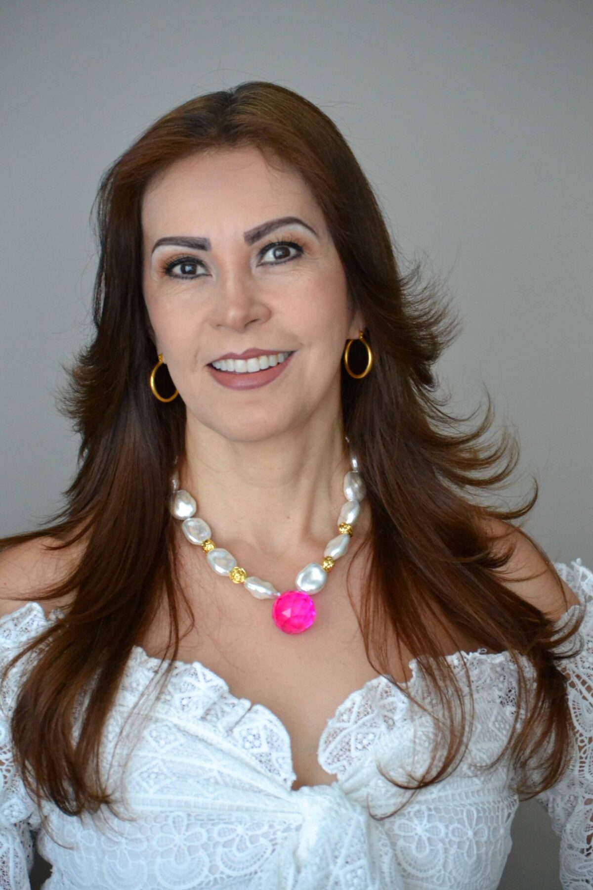 Collar Perla Jumbo & Gota Cristal
