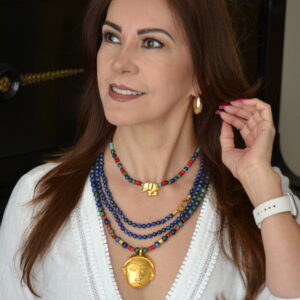Collar Lapislazuli & Mascara