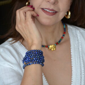 Collar Lapislazuli & Elefantito