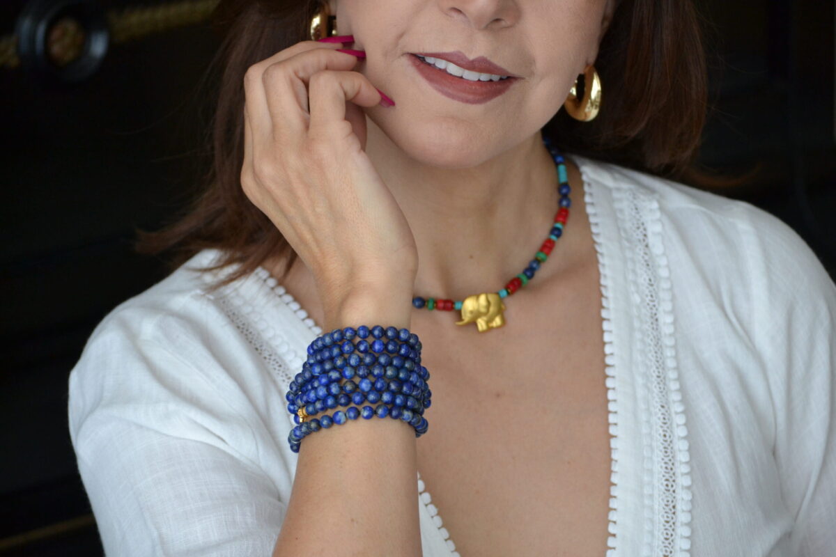Collar Lapislazuli & Elefantito