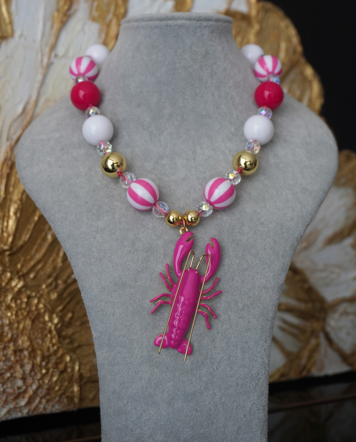 Collar Langosta Rosa - Imagen 2