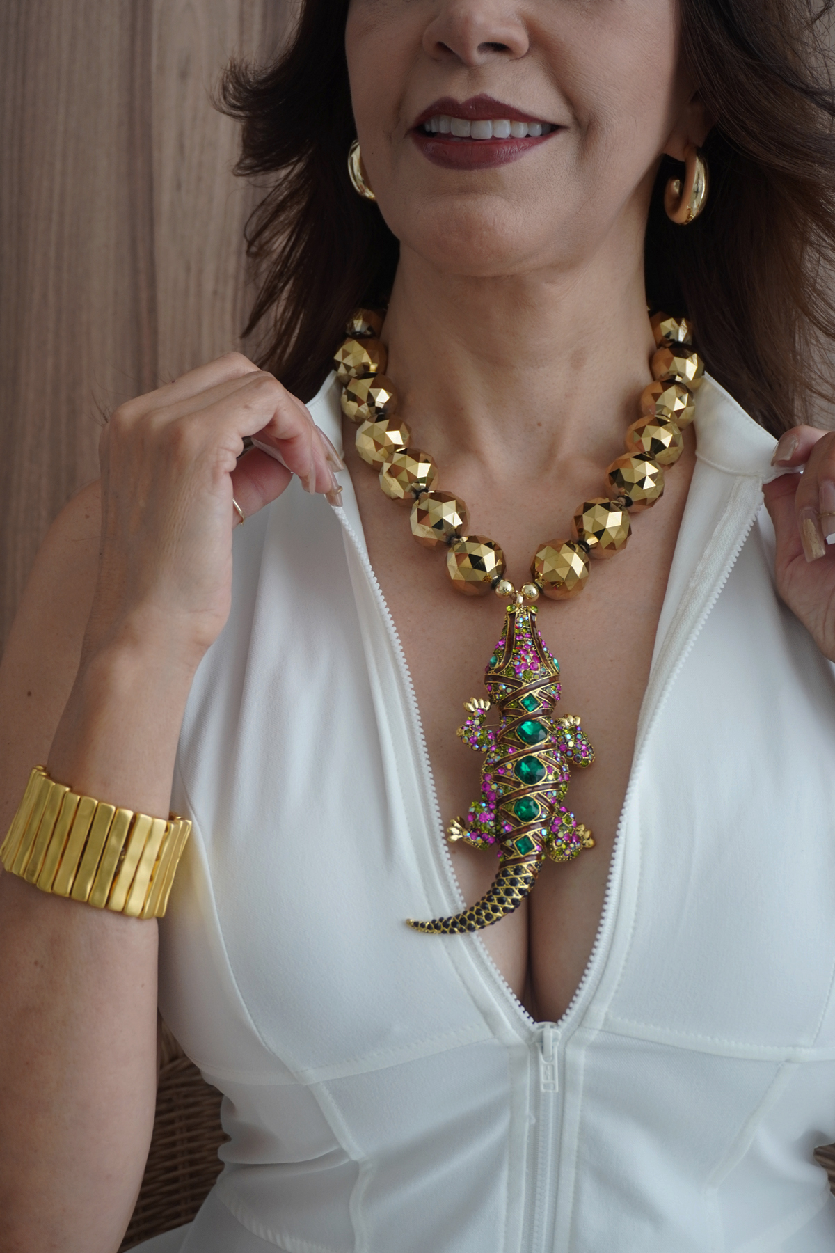 Collar Cocodrilo Multicolor