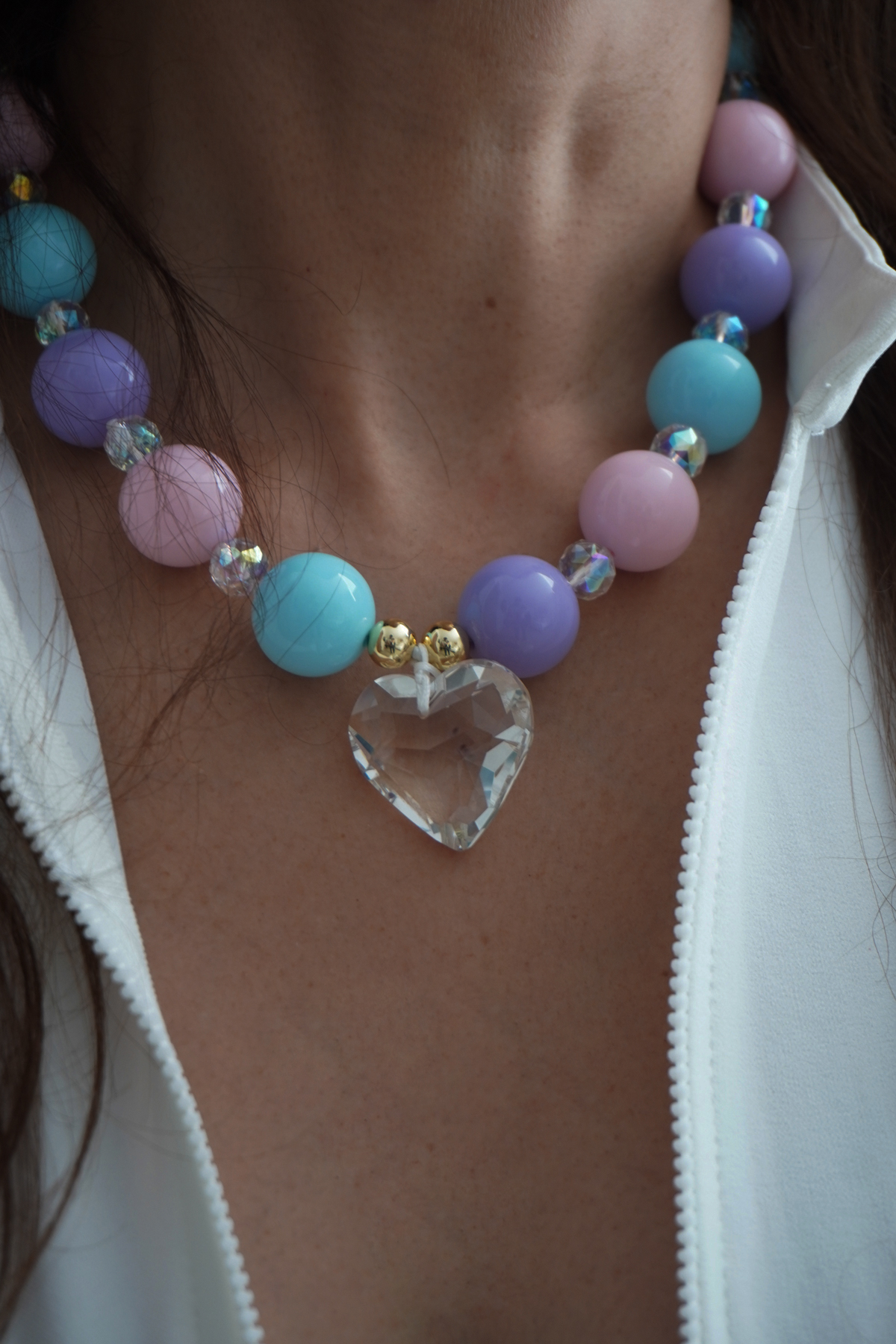 Collar Corazón de Cristal - Imagen 3