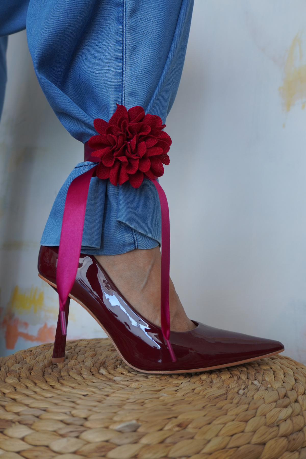 JEANS CHARMS  LISTON Y FLOR