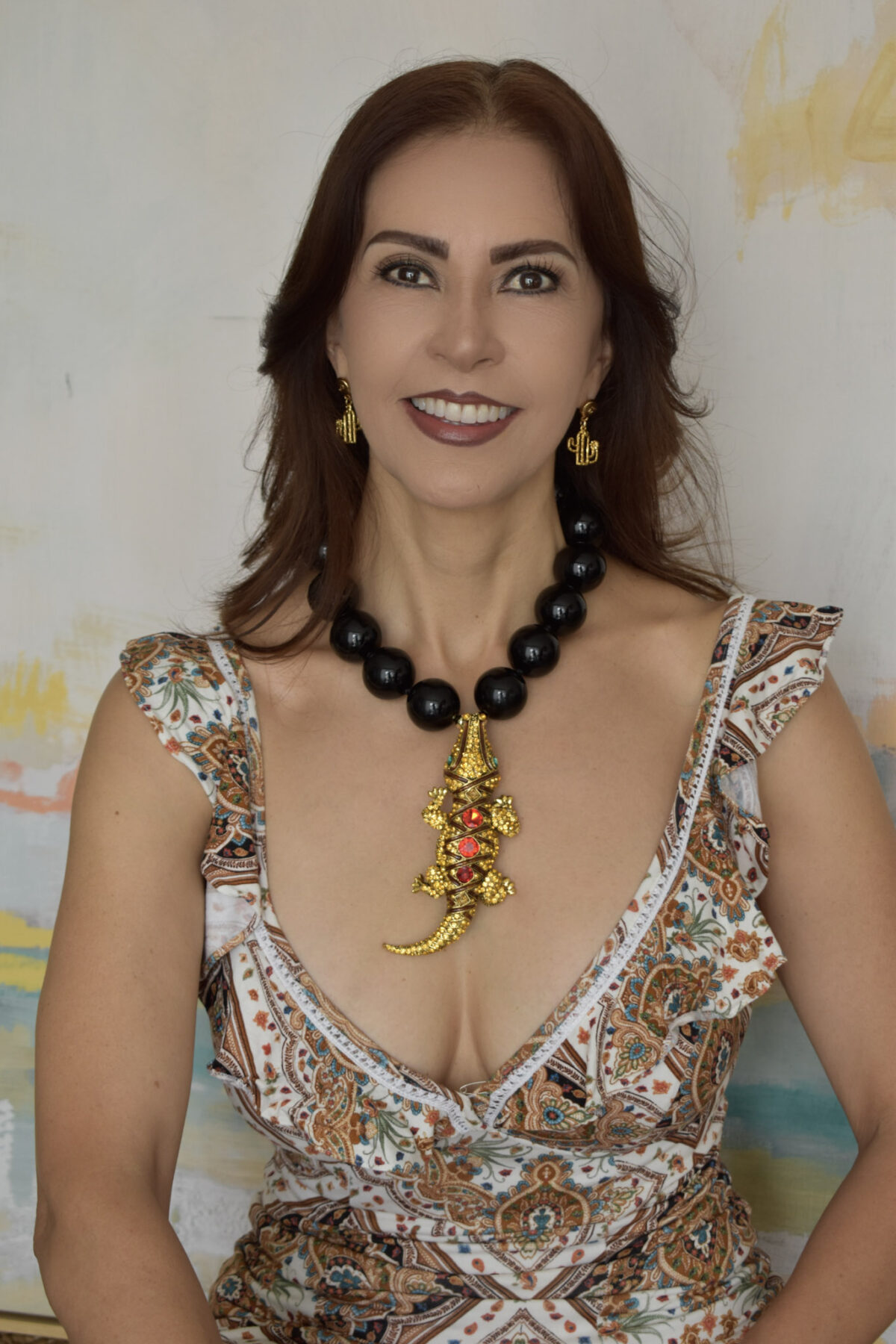 COLLAR DE BOLAS DE ACRILICO